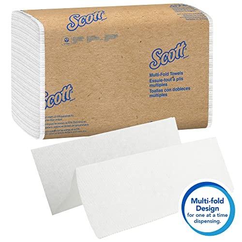Scott Essential Multifold Paper Towels (01840) with Fast-Drying Absorbency Pockets, White, 16 Packs / Case, 250 Sheets / Pack, 4,000 Towels / Case - Image 4