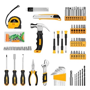 DEKOPRO 126 Piece Power Tool Combo Kits with 8V Cordless Drill, 10MM 3/8'' Keyless Chuck, Professional Household Home Tool Kit Set, DIY Hand Tool Kits for Garden Office House Repair - Image 5
