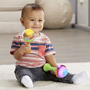 LeapFrog Learn & Groove Shakin' Colors Maracas includes One electronic maraca, one non-electronic maraca, Parent's Guide, Multicolor - Image 4