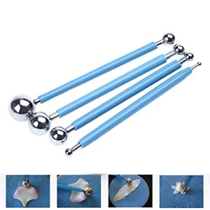 Fondant Cake Pan Flower Decorating Clay Flower Sugar Craft Ball Model DIY Tool (Small (4pcs)) - Image 7