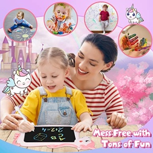 Unicorn Toy Gifts for Girls Boys - CHEERFUN LCD Writing Tablet for Kids | Toddler Travel Road Trip Essential Toy Gift for 3+4 5 6 7 8 Year Old | Doodle Draw Board | Easter Gifts Learning Birthday - Image 5