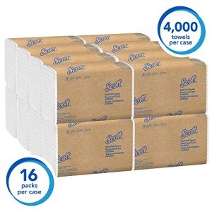 Scott Essential Multifold Paper Towels (01840) with Fast-Drying Absorbency Pockets, White, 16 Packs / Case, 250 Sheets / Pack, 4,000 Towels / Case - Image 7