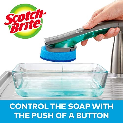 Scotch-Brite Non-Scratch Advanced Soap Control Dishwand, Leak-Free Guarantee, Long Lasting and Reusable - Image 6