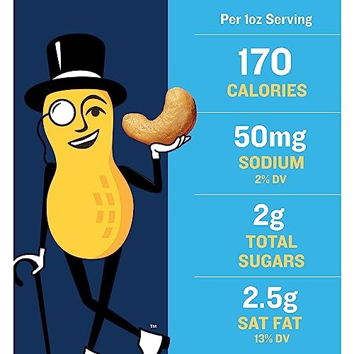 PLANTERS Deluxe Lightly Salted Whole Cashews, Party Snacks, Plant-Based Protein, Quick Snack for Adults, After School Snack, Roasted Cashew, Flavored with Sea Salt, Kosher, 1lb 2.25oz Canister - Image 7