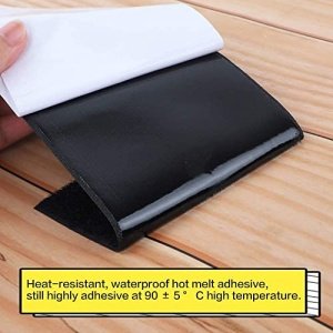 COCOBOO 4 Inch x 9 Feet Hook and Loop Tape, Strips with Adhesive, Nylon Self Adhesive Heavy Duty Strips for Home Office School Car and Crafting Organization - Image 5