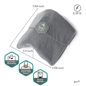 trtl Pillow - Scientifically Proven Super Soft Neck Support Travel Pillow - Machine Washable (Grey) - Image 4