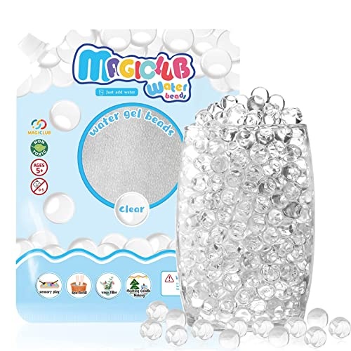 MAGICLUB 70,000 Clear Water Gel Beads for Vases,Transparent Gel Water Pearls Bead,Vase Fillers for Floating Pearls, Floating Candle Making,Wedding Centerpiece,Floral Arrangement,Floral Decorations - Image 1