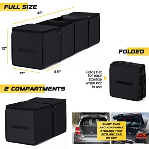 Trobo Trunk Organizer, Multipurpose Collapsible Car Storage Box With Insulated Cooler Compartments, X-Large Leak-proof Auto Grocery Bag Holder For Hot Or Cold Food, Truck, Van, SUV, Travel Accessories - Image 7