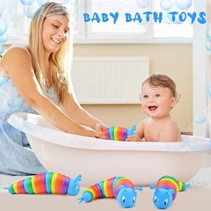 Cevioce Fidget Slug Toy, Sensory Slug Fidget Toys for Kids & Adults, 1Pc Autism Sensory Toys for Autistic Children Toddlers, Toddler Toys - 3 4 5 6 7 8+ Year Old Girl Boy Birthday Gifts - Image 5