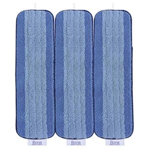 Bona Microfiber Cleaning Pad, for Hardwood and Hard-Surface Floors, fits Bona Family of Mops, 3 Pack