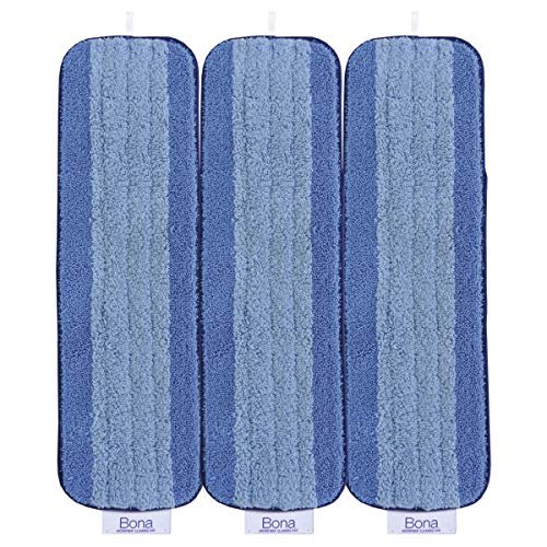 51RgDyNL8TL.jpg Bona Microfiber Cleaning Pad, for Hardwood and Hard-Surface Floors, fits Bona Family of Mops, 3 Pack - Image 1