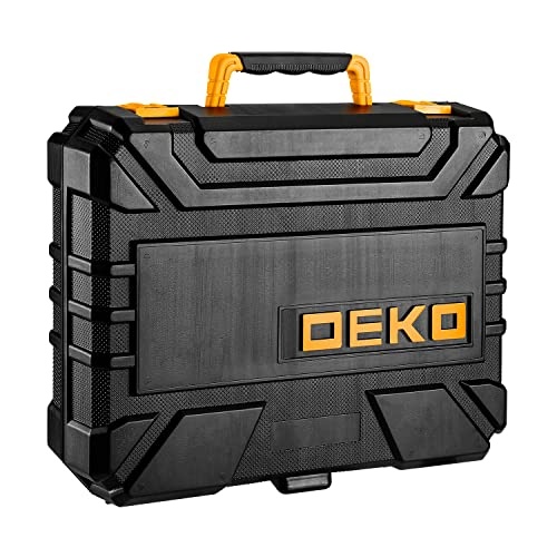 DEKOPRO 126 Piece Power Tool Combo Kits with 8V Cordless Drill, 10MM 3/8'' Keyless Chuck, Professional Household Home Tool Kit Set, DIY Hand Tool Kits for Garden Office House Repair - Image 2