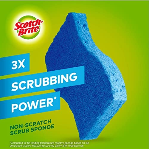 Scotch-Brite Non-Scratch Scrub Sponges, For Washing Dishes and Cleaning Kitchen, 9 Scrub Sponges - Image 14