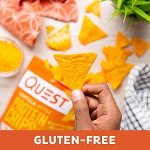 Quest Nutrition Tortilla Style Protein Chips, Low Carb, Nacho Cheese 1.1 Ounce (Pack of 12) - Image 4