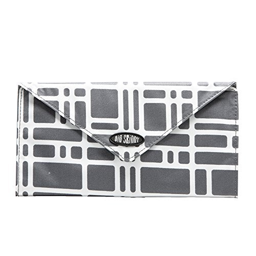 Version 1.0.0 Big Skinny Women's Leather Slimvelope Tri-Fold Checkbook Slim Wallet, Holds Up to 40 Cards, Lightweight,slim, Graphite Cobble - Image 1