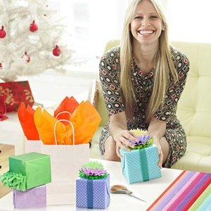 150Sheets Wrapping Tissue Paper, Tissue Paper Gift Wrap Colors of Rainbow Gift Tissue Paper for Gift Bags, 30 Colors - Image 3