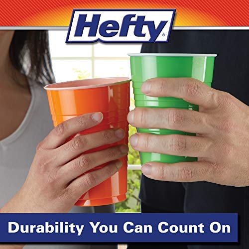 Hefty Party On Disposable Plastic Cups, Assorted, 16 Ounce, 100 Count - Image 3