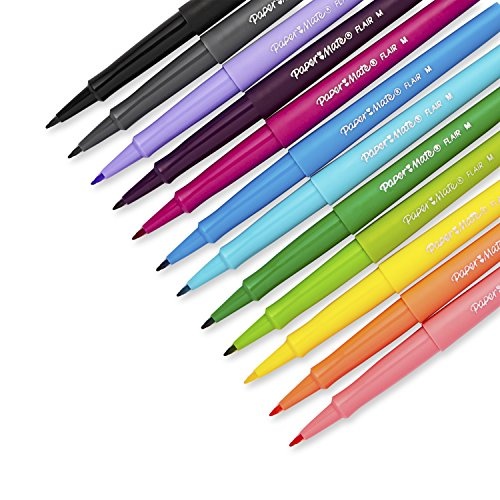 Paper Mate Flair Felt Tip Pens, Medium Point, Special Edition Tropical Vacation, Pack of 12 - Image 6
