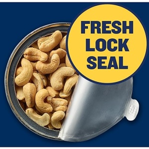 PLANTERS Deluxe Lightly Salted Whole Cashews, Party Snacks, Plant-Based Protein, Quick Snack for Adults, After School Snack, Roasted Cashew, Flavored with Sea Salt, Kosher, 1lb 2.25oz Canister - Image 6