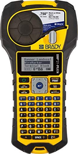 51b7T6p9NYL.jpg Brady BMP21-PLUS Handheld Color Label Printer with Rubber Bumpers, Multi-Line Print, 6 to 40 Point Font - Image 1