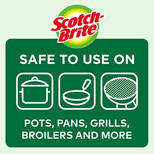 Scotch-Brite Stainless Steel Scrubber, Dish Scrubbers for Cleaning Kitchen and Household, Steel Scrubbers for Cleaning Dishes, 3 Scrubbers - Image 4