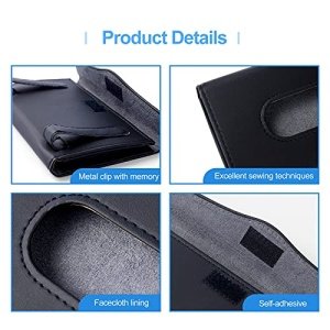 HZAZF Car Tissue Holder, [Upgraded Version] Hanging Tissue Holder for Car, Premium PU Leather Car Tissue Holder Visor for Universal Auto, Easy Use (Black) - Image 6