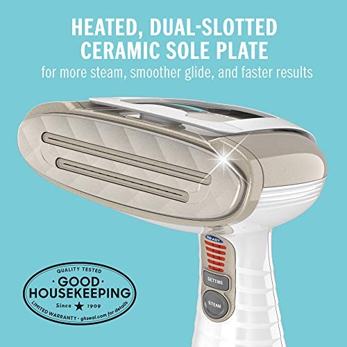 Conair Turbo Extreme Steam Hand Held Fabric Steamer, White/Champagne, One Size - Image 9