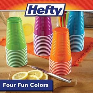 Hefty Party On Disposable Plastic Cups, Assorted, 16 Ounce, 100 Count - Image 4