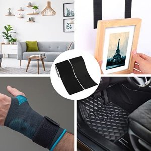 COCOBOO 4 Inch x 9 Feet Hook and Loop Tape, Strips with Adhesive, Nylon Self Adhesive Heavy Duty Strips for Home Office School Car and Crafting Organization - Image 2