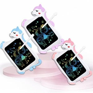 Unicorn Toy Gifts for Girls Boys - CHEERFUN LCD Writing Tablet for Kids | Toddler Travel Road Trip Essential Toy Gift for 3+4 5 6 7 8 Year Old | Doodle Draw Board | Easter Gifts Learning Birthday - Image 2