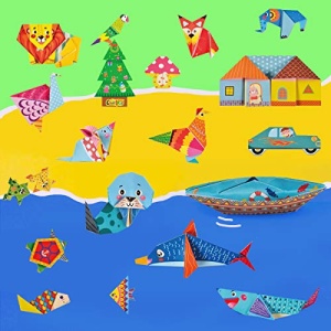 hapray Origami Kit 144 sheets Origami Paper for Kids 72 Patterns with Craft Guiding Book - Image 2