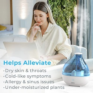Pure Enrichment® MistAire™ Ultrasonic Cool Mist Humidifier - Quiet Air Humidifier for Bedroom, Nursery, Office, & Indoor Plants - Lasts Up To 25 Hours, 360° Rotation Nozzle, Auto Shut-Off, Night Light - Image 8