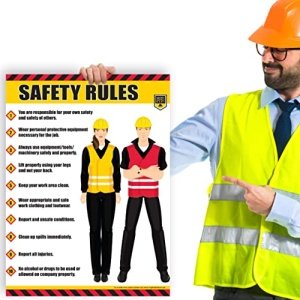 Safety Awareness Poster,"Safety First", 18" X 24" Laminated Front and Back Long-Lasting Workplace Safety First Poster - Image 7