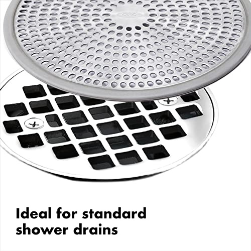 OXO Good Grips Shower Stall Drain Protector, Stainless - Image 6