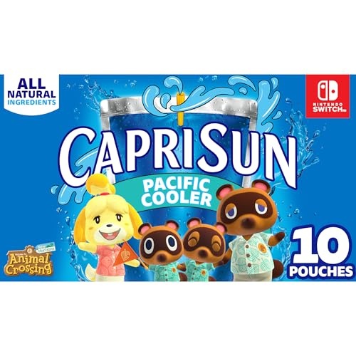 Capri Sun Pacific Cooler Mixed Fruit Naturally Flavored Kids Juice Drink Blend (10 ct Box, 6 fl oz Pouches) - Image 1