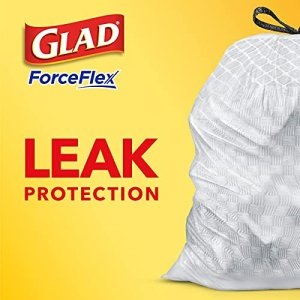 Glad® ForceFlex Tall Kitchen Drawstring Trash Bags, 13 Gallon, Unscented, 120 Count. - Image 16