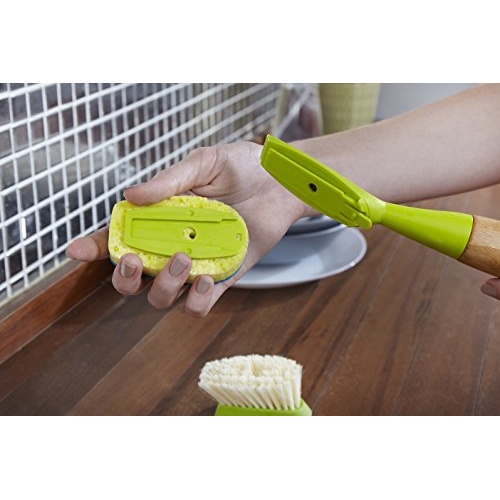 Full Circle Suds Up Soap Dispensing Dish Sponge with Bamboo Handle, 3 oz - Image 4