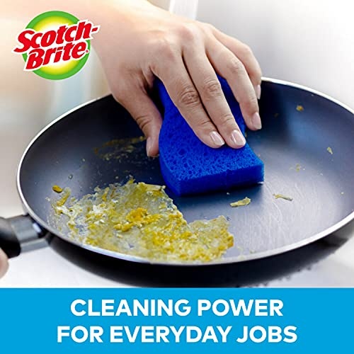 Scotch-Brite Non-Scratch Scrub Sponges, For Washing Dishes and Cleaning Kitchen, 9 Scrub Sponges - Image 10