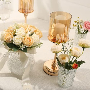 MAGICLUB 70,000 Clear Water Gel Beads for Vases,Transparent Gel Water Pearls Bead,Vase Fillers for Floating Pearls, Floating Candle Making,Wedding Centerpiece,Floral Arrangement,Floral Decorations - Image 5