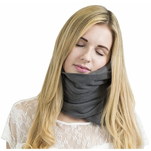 trtl Pillow - Scientifically Proven Super Soft Neck Support Travel Pillow - Machine Washable (Grey) - Image 7