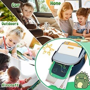 ORSEN LCD Writing Tablet Toddler Toys, 8.5 Inch Doodle Board Drawing Pad Gifts for Kids, Dinosaur Boy Toy Drawing Board Christmas Birthday Gift, Drawing Tablet for Boys Girls 2 3 4 5 6 Years Old-Green - Image 2