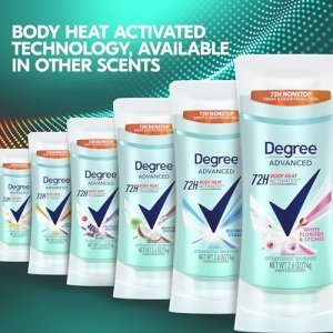 Degree Advanced Protection Antiperspirant Deodorant White Flowers & Lychee for 72-Hour Sweat & Odor Control for Women, with Body Heat Activated Technology, 2.6 oz - Image 4