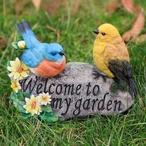Aivanart Bird Garden Decor, Welcome Sign Sculptures Statues for Yard Patio Lawn Funny Fairy Ornaments Outside Figurine Home Decorations - Image 4