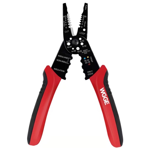 WGGE WG-015 Professional 8-inch Wire Stripper/wire crimping tool, Wire Cutter, Wire Crimper, Cable Stripper, Wiring Tools and Multi-Function Hand Tool. - Image 1