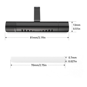 2 Packs Custom Diffuser vent clip for Cylindrical Essential Oil with 12 Refill Sticks for car, Office, Kitchen, Bathroom, Pet Houses - Image 6