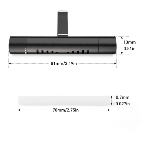 2 Packs Custom Diffuser vent clip for Cylindrical Essential Oil with 12 Refill Sticks for car, Office, Kitchen, Bathroom, Pet Houses - Image 6