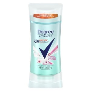 Degree Advanced Protection Antiperspirant Deodorant White Flowers & Lychee for 72-Hour Sweat & Odor Control for Women, with Body Heat Activated Technology, 2.6 oz