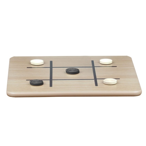 Regal Games - Reversible Wooden Board for Chess, Checkers & Tic-Tac-Toe - 24 Interlocking Wooden Checkers and 32 Standard Chess Pieces - for Age 8 to Adult for Family Fun - Image 4