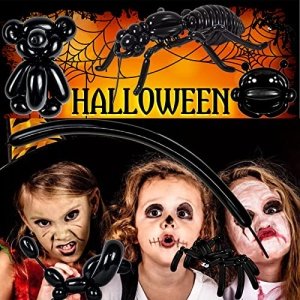 260 Long Balloons 100 Pack Twisting Animal Balloons Thickening Latex Modeling Long Magic Balloons for Animal Model Weddings Birthdays Festival Party Decorations (black) - Image 3