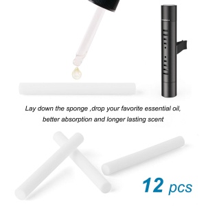 2 Packs Custom Diffuser vent clip for Cylindrical Essential Oil with 12 Refill Sticks for car, Office, Kitchen, Bathroom, Pet Houses - Image 2